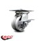Service Caster 4 Inch Heavy Duty V Groove Semi Steel Caster with Roller Bearing and Brake SCC SCC-35S420-VGR-SLB - alternate 1